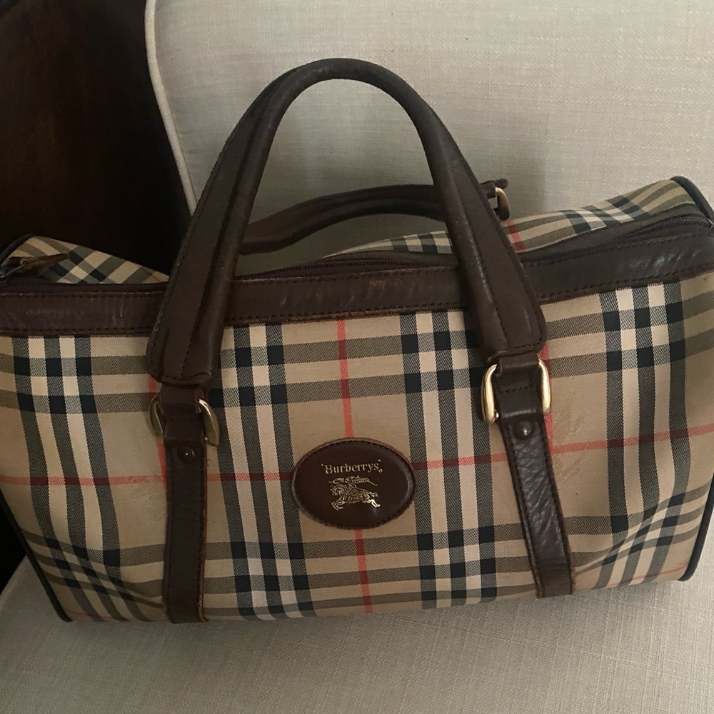 Burberry House Check Boston Bag